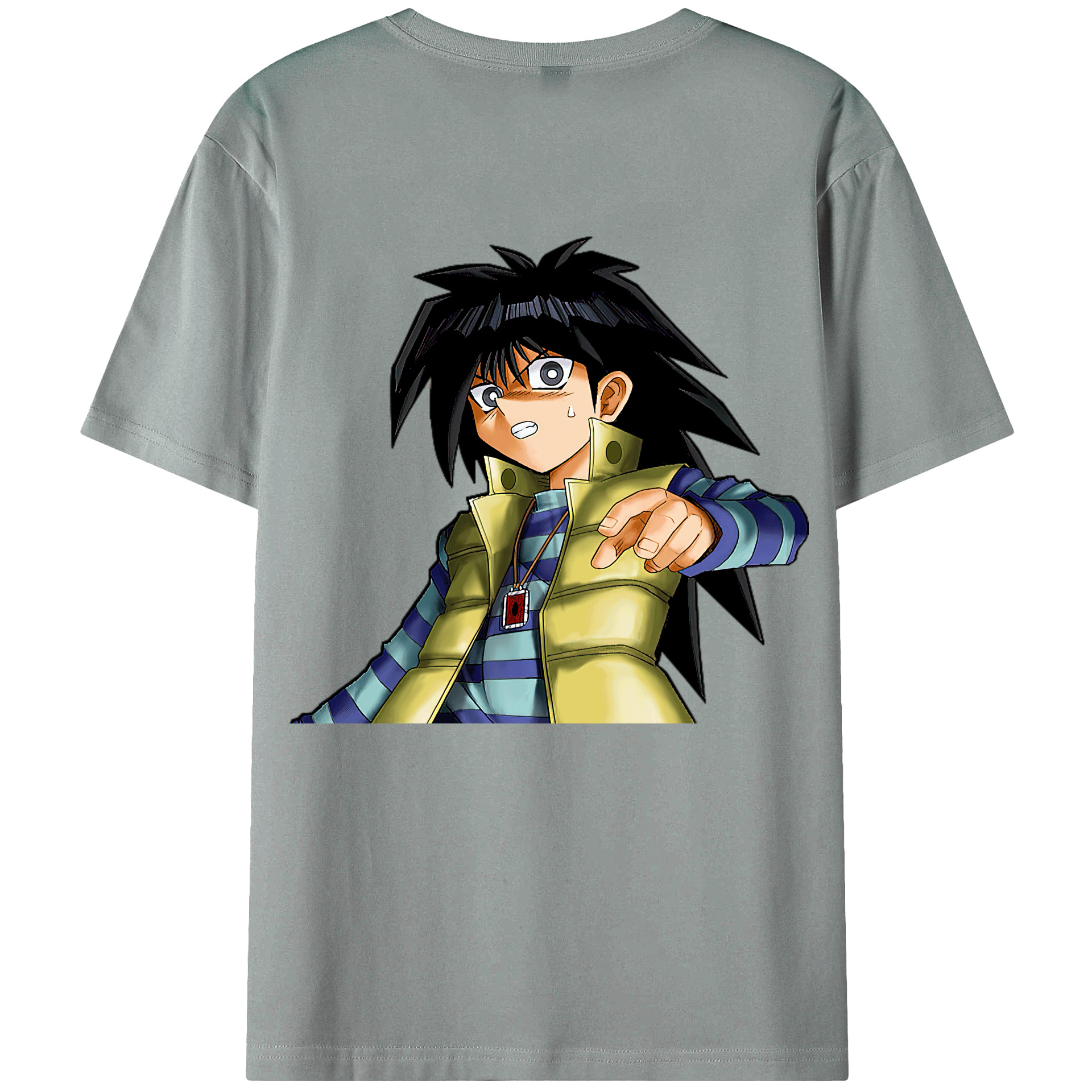 （画像用） 遊☆戯☆王 Yu-Gi-Oh! 綿100％ メンズ半袖Tシャツ（バックプリント） 通気性